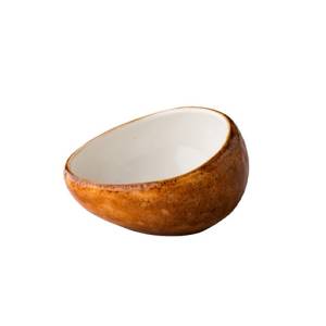 SOSSENSCHÜSSEL DREIECKIG DURCHM. 8,5 cm. INH. 11CL. JERSEY ORANGE Q AUTHENTISCH