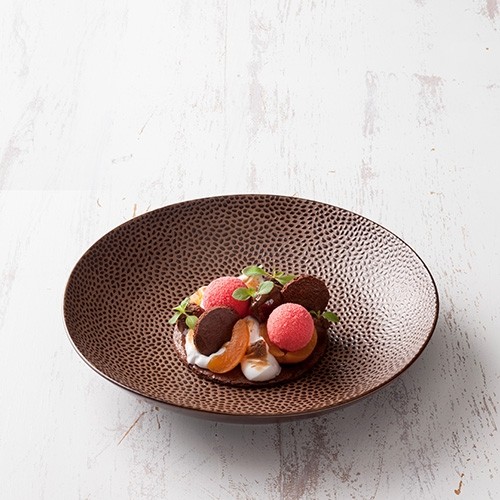 COUPE-TELLER TIEFER DURCHM. 25,5 cm. LEOPARD Q AUTHENTISCH