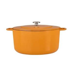 Dutch oven Sous-Chef geëmailleerd diam. 32cm. oranje Combekk
