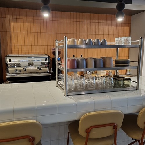 Mokken Etagère Large roestvrijstaal