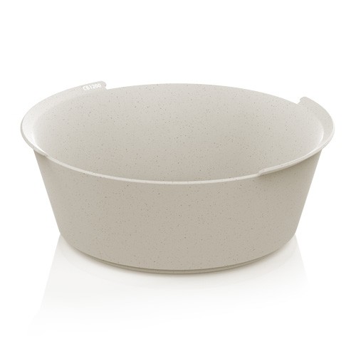 CirculBowl cb1200 afm. 183x183x68,5mm. inh. 1200ml. Beige Graphite polypropyleen doos á 38 stuks