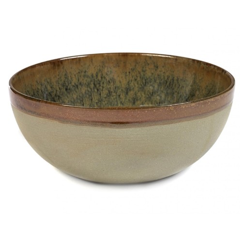 SERVING BOWL DIAM. 9CM. INDY GRAY SURFACE BY SERGIO HERMAN SERAX