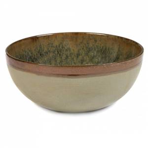 SERVING BOWL DIAM. 9CM. INDY GRAY SURFACE BY SERGIO HERMAN SERAX