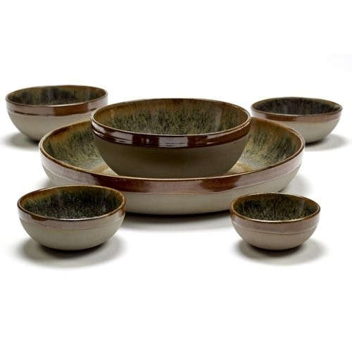 Serveerkom diam. 15cm. indy grey Surface by Sergio Herman Serax