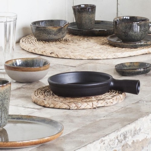 PAN TERRACOTYTE DIAM. 14CM. SURFACE NOIRE MAT PAR SERGIO HERMAN SERAX