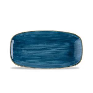 Bord rechthoekig afm. 30x15cm. Stonecast Java Blue Churchill