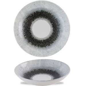 Coupebord diep diam. 25cm. Studio Prints Fusion Quartz Black Churchill