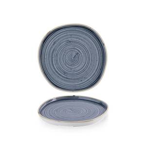 Bord opstaande rand diam. 21cm. hgt. 2cm. Stonecast Blueberry Churchill