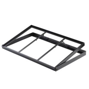 SURÉLEVEUR DE BUFFET D'ANGLE DIM. 1/1GN. HGT. 4,5 cm. ACIER ENDUIT NOIR