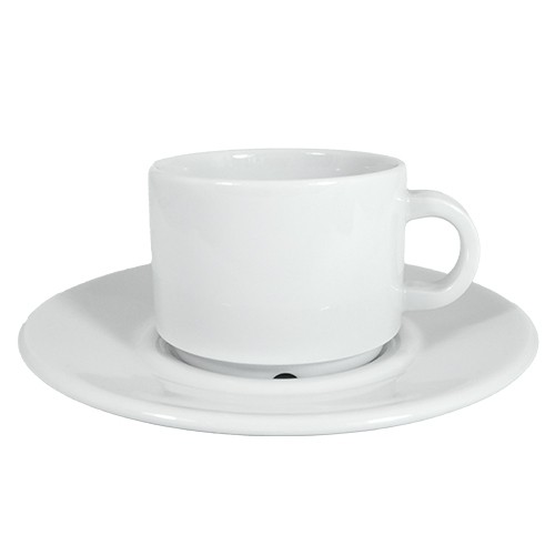 COFFEE SAUCER 2.5 DIAM. 15CM. OCEAN. COLOR WHITE NOVA