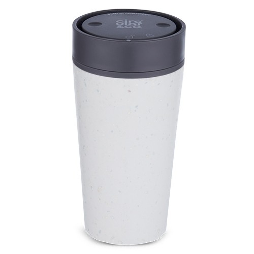 Drinkbeker circulare cup inh. 340ml. cream & Storm Grey