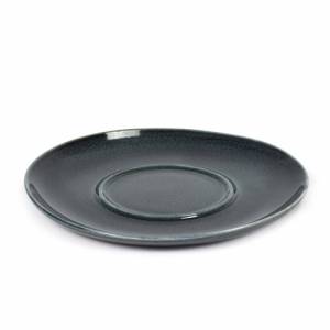 PLAT ESPRESSO DIAM. 13,5 cm. COULEUR BLEU FONCÉ TERRES DE REVES SERAX