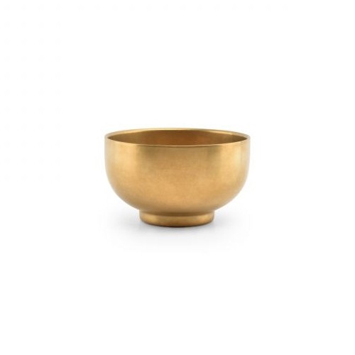 Schaal rvs diam. 12cm. hgt. 7cm. Vintage goud Host