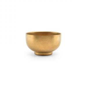 Schaal rvs diam. 12cm. hgt. 7cm. Vintage goud Host