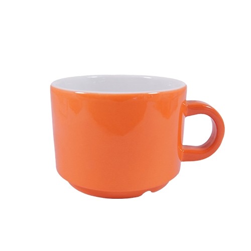 Koffiekop inh. 16cl. Ocean kleur oranje Nova