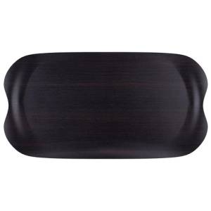 TRAY SIZE 42X22CM. DARK WOOD CRAFT TRAY WAVE ROLTEX