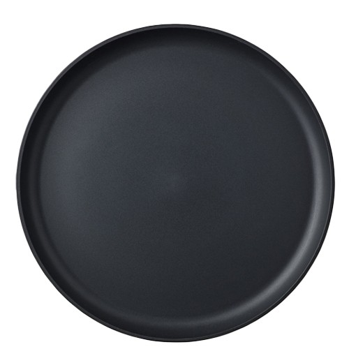 PLATE FLAT SILUETA DIAM. 26CM. NORDIC BLACK MEPAL