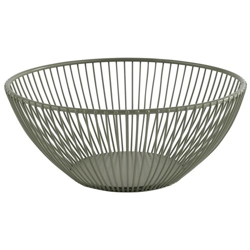 Draadmand afm. 20x20x8cm. donkergroen metaal