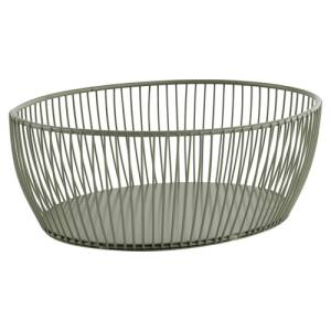 TAILLE DU PANIER EN FIL 24X19X8CM. MÉTAL VERT FONCÉ