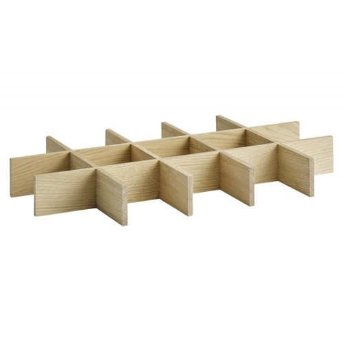 COMPARTMENT DIVIDER 15 COMPARTMENTS 1/1GN. HG T. 6CM. OAK WOOD VALO