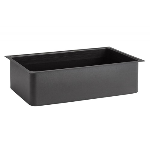 Inzet presentatiebak 1/1gn. hgt. 14cm. zwart polystyreen Valo