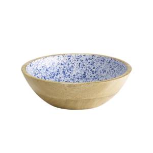 SCHÜSSEL HOLZ DURCHM. 24CM. MANGO