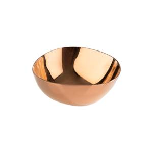 BOWL SIZE 6.5X6CM. HG T. 2.5CM. COPPER STAINLESS STEEL PEBBLES SET OF 4 PIECES