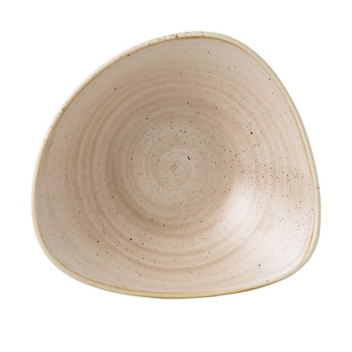 SCHÜSSEL, DREIECKIG, FARBE, MUSKAT-CREME-GRÖSSE. 23,5 cm. CHURCHILL STONECAST