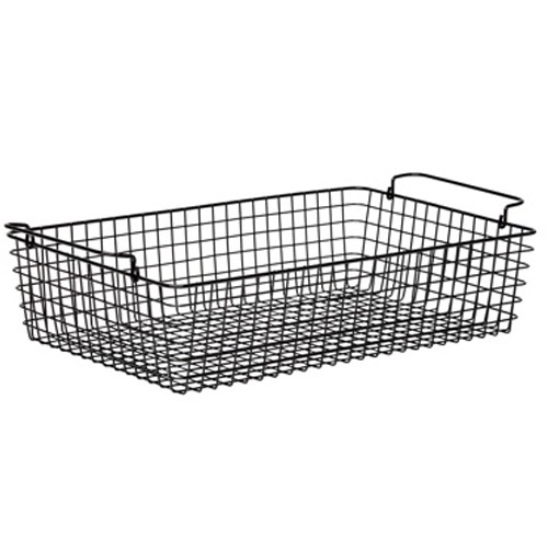 TAILLE DU PANIER EN FIL 1/1GN. ACIER INOXYDABLE NOIR