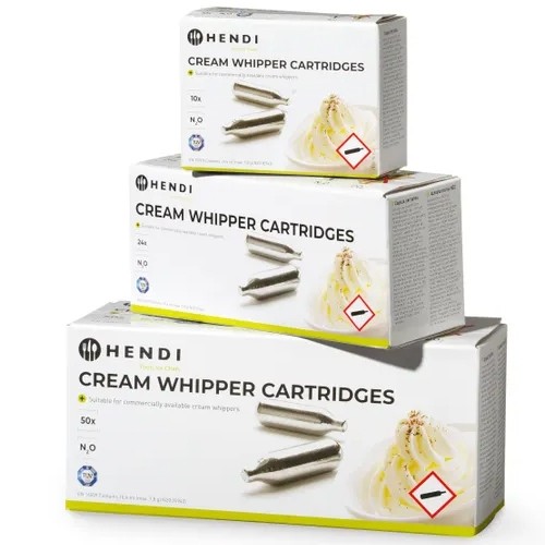 Slagroompatronen doos á 10 stuks Hendi