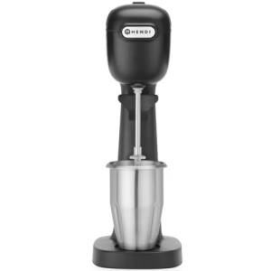 Milchshaker AFM. 17X19,6CM. HG T. 49CM. 220V/400W SCHWARZES EDELSTAHL-DESIGN VON BRONWASSER HENDI
