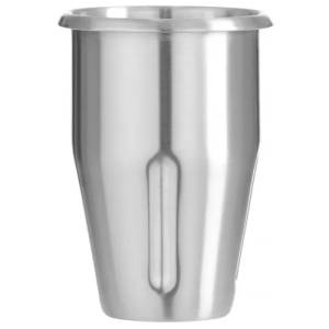 Milkshake beker zilver roestvrijstaal Design by Bronwasser Hendi