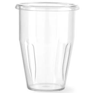 TASSE À MILKSHAKE TRANSPARENT POLYCARB ONA AU DESIGN BY BRONWASSER HENDI