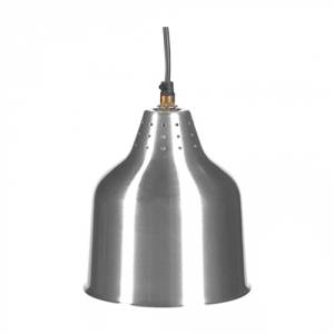 Warmtelamp diam. 18cm. hgt. 26-126cm. 230v/250w zilver aluminium