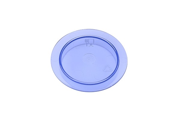 Deksel tbv sauskom diam. 6,9cm. kleur transparant blauw Hotplast +140 °c