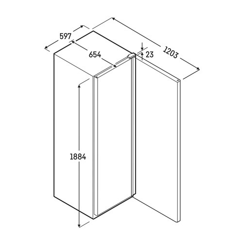 RÉFRIGÉRATEUR MRFVC 4001 DIM. 59,7X65,4X188,4CM. 230V/150W LIEBHERR