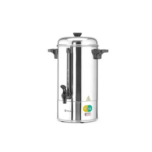Percolator enkelwandig inh. 6ltr. zilver roestvrijstaal Hendi
