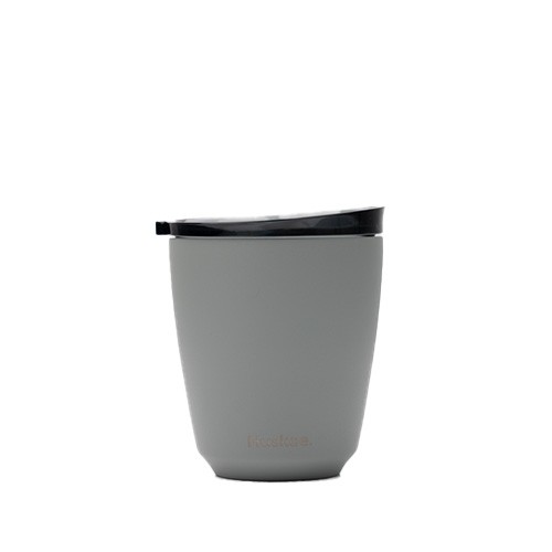 Beker inh. 24cl. met deksel Slate Steel Huskee