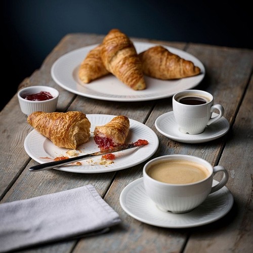 Bord plat diam. 17cm. Churchill Era Grey