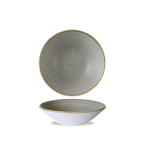 COUPE-TELLER, FARBE PFEFFERKORNGRAU, DURCHM. 22,2 cm. CHURCHILL STONECAST