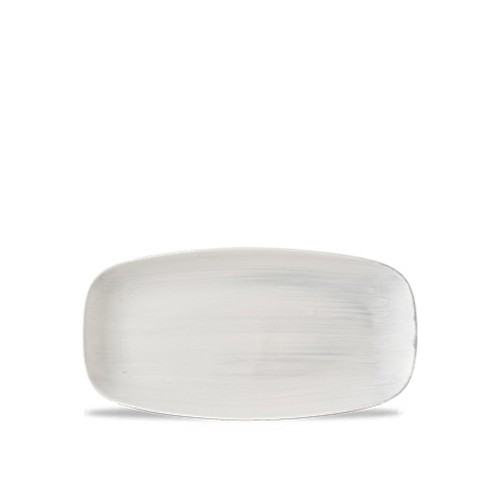 TAILLE DE L'ASSIETTE OBLONGUE DU CHEFS. 35,5 x 18,9 cm. TOILE CHURCHILL STONECAST GRIS