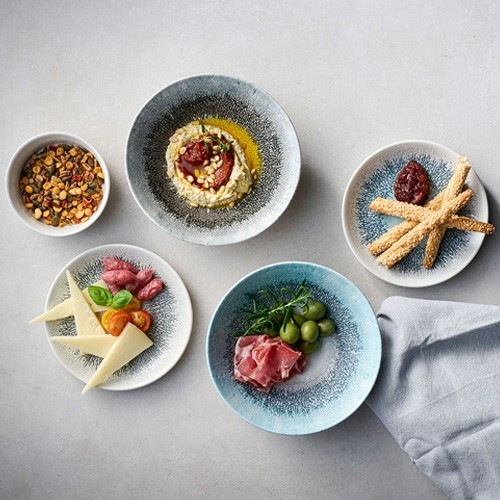 Coupebord diam. 28,8cm. Studio Prints Fusion Agate Grey Churchill