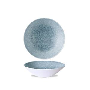 Coupeschaal raku kleur Topaz Blue diam. 22,2cm. Churchill