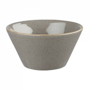 Schaaltje toelopend kleur Peppercorn Grey afm. 12,1x6,5cm. Churchill Stonecast