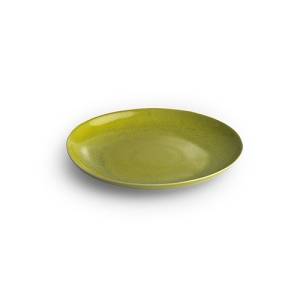 PLATE FLAT DIAM. 21CM. GREEN CHIC MIX