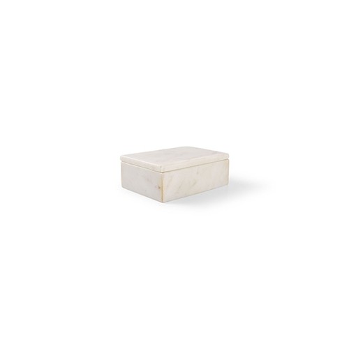 Serveerdoos m/deksel  afm. 15x10cm. Pura White Chic