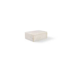 Serveerdoos m/deksel  afm. 15x10cm. Pura White Chic