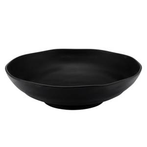 Schaal diam. 33,8cm. hgt. 9,2cm. inh. 4l. zwart melamine Pigment Dalebrook