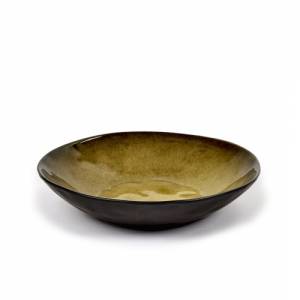 SALAD PLATE DIAM. 23.5CM. HGT. 4.5CM. COLOR GREEN PURE BY PASCALE NAESSENS SERAX