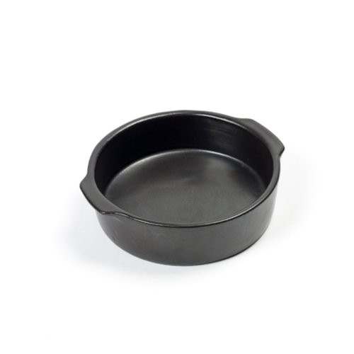 Ovenschaal rond m diam. 20cm. hgt. 5cm. kleur zwart Pure by Pascale Naessens Serax